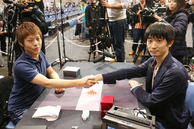 左:覚前輝也選手 右:加賀浩之選手
