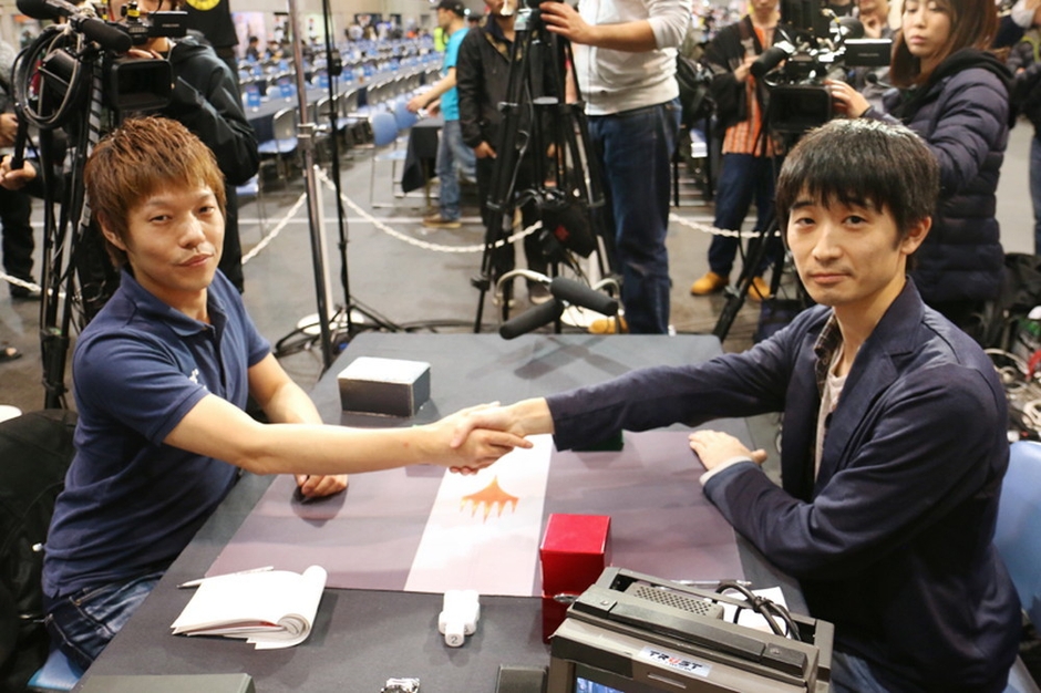 左:覚前輝也選手 右:加賀浩之選手