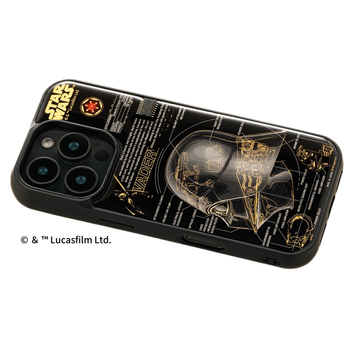FLASH Darth Vader 基板アート iPhone 16Pro ケース ななめ