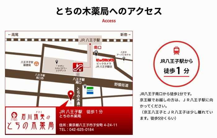 とちの木薬局へのアクセス