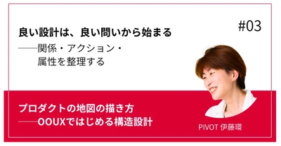 【ProductZine連載】良い設計は、良い問いから始まる——プロダクト構造を具体化する3つの観点｜株式会社PIVOT