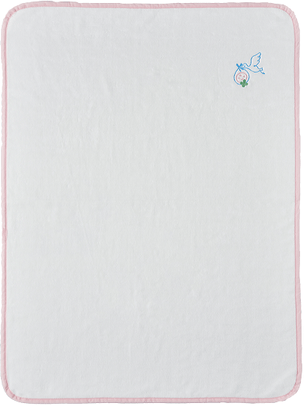 コウノドリ ベビーシール織毛布(ピンク)