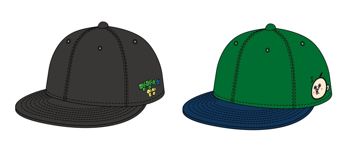 サイドワンポイントベースボールキャップ　各1,758円