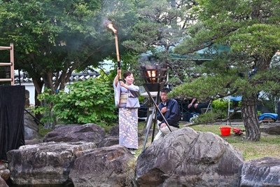 火入れ式 池田市長