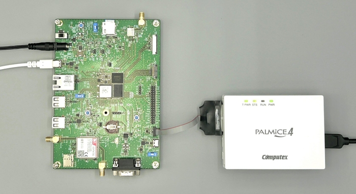 Armadillo-900＋Dev BoardとPALMiCE4の接続イメージ