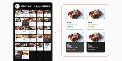 阪急32番街 空庭Dining リアルタイム混雑状況表示サービス「VACAN（バカン）」導入開始