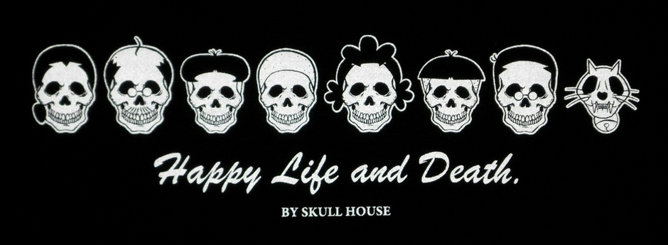 スカルファミリーTシャツ　前プリント