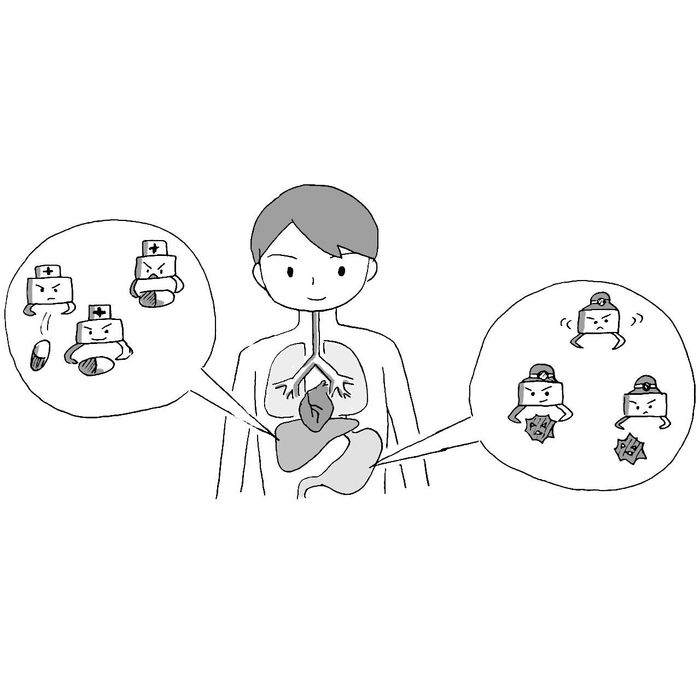 未来の薬イメージ(本書イラスト)