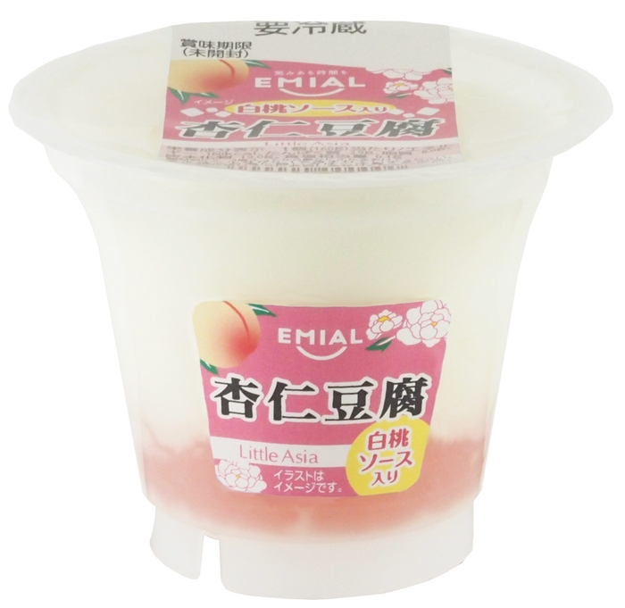 Little Asia 白桃ソース入り杏仁豆腐