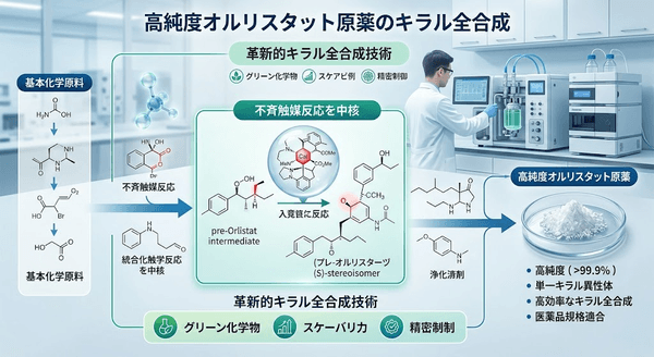 高純度オルリスタット原薬のキラル全合成市場調査報告書：世界の産業現状、競合分析、シェア、規模、動向2026-2032年の予測