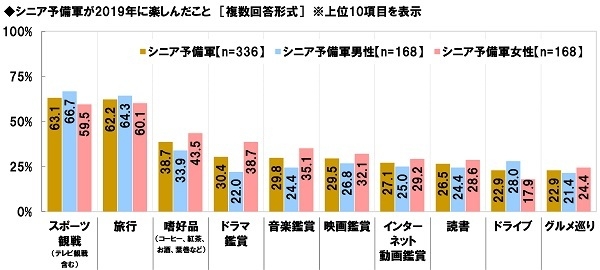 シニア予備軍が2019年に楽しんだこと