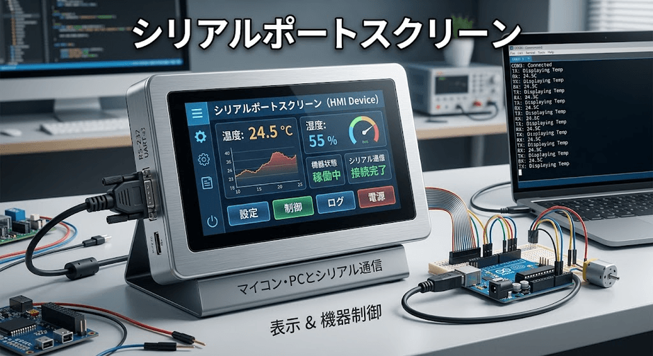 図. シリアルポートスクリーンの製品画像