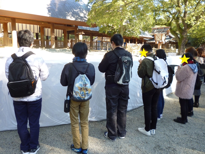 通学サポート風景(初詣&合格祈願)