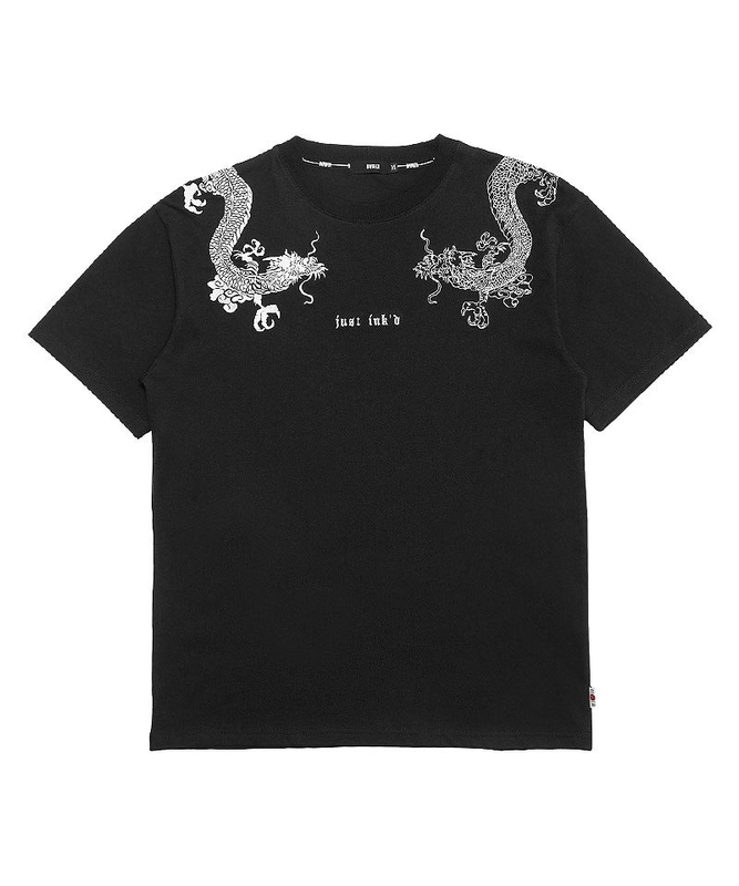 【DIVINER JAPAN】Just Ink'd Dragon TEE(ブラック/ホワイト) 