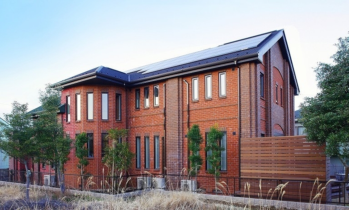 レンガ積みの家施工例