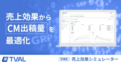 スイッチメディア、花王株式会社に先行導入したテレビCMの売上増加効果のシミュレーション結果からCM出稿量を最適化する手法をSaaS化し、「TVAL（ティーバル）」で一般広告主向けに提供開始