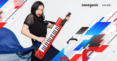 ◇ヤマハ製品の体験モニターを募集 ショルダーキーボード　sonogenic 「SHS-500」 トランスアコースティックギター　CG-TA