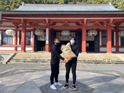 京都「鞍馬寺」でご祈祷を受けたそば粉を使用