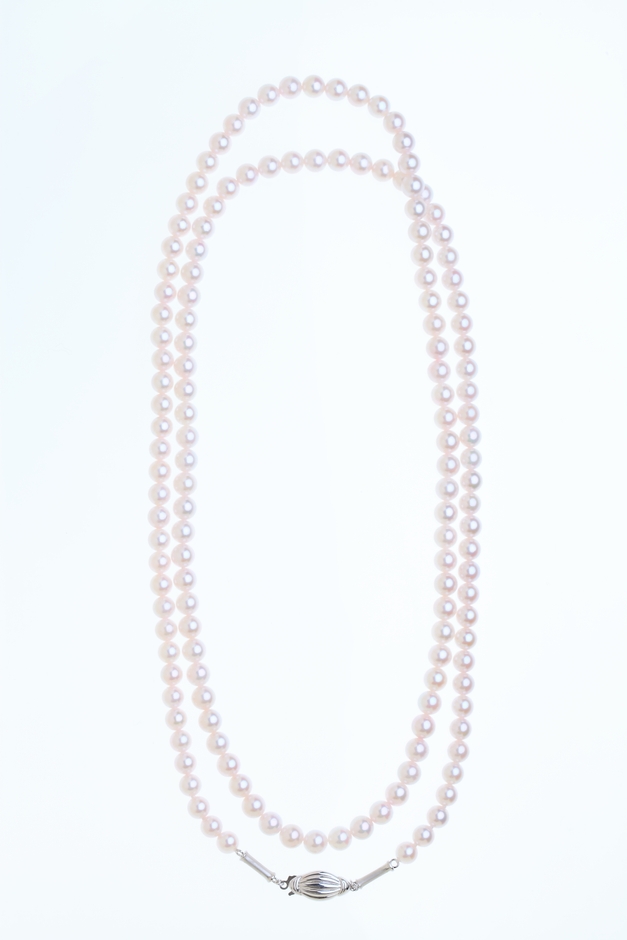 KAGUYA bambo akoya ロングネックレス(全体)