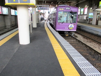 嵐電北野線 全駅のバリアフリー対応が完了しました