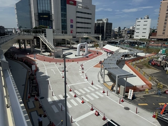 取手駅周辺、混雑緩和とユニバーサルデザインを実現する 新しい「取手駅西口交通広場」を7月30日開通！