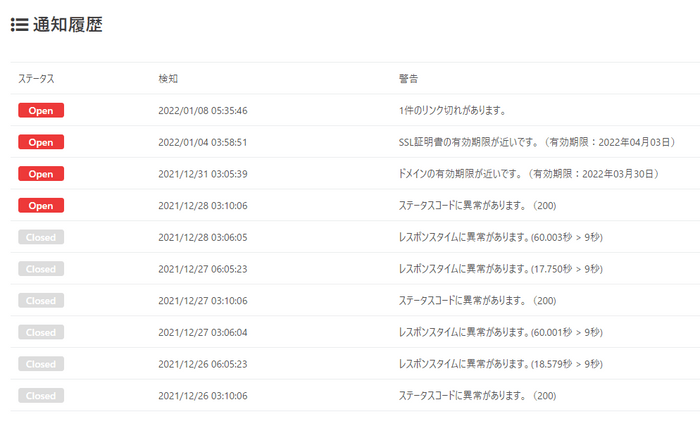 通知履歴イメージ