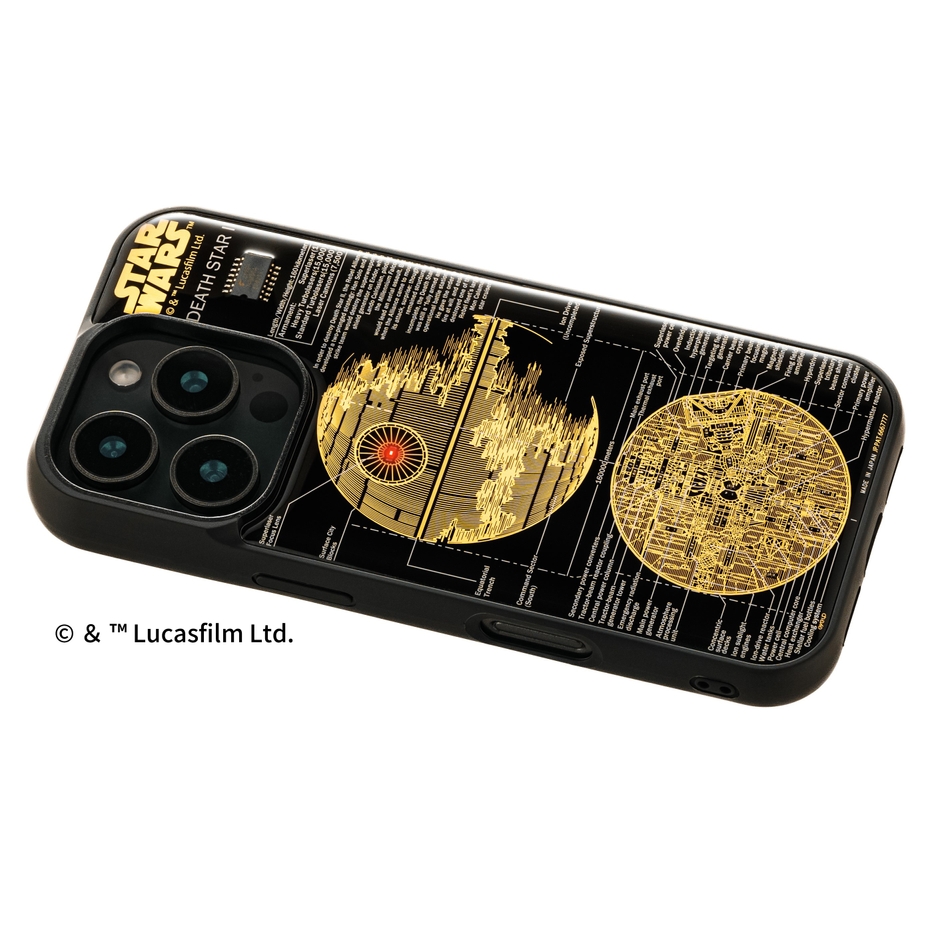  FLASH DEATH STAR 基板アート iPhone 16Pro ケース　  ななめ