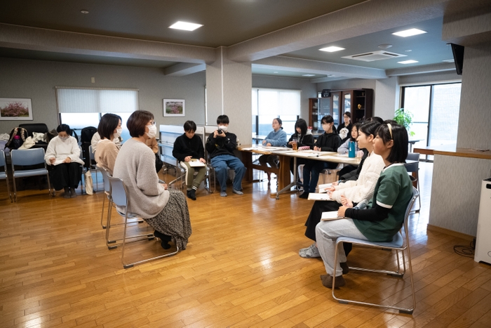 取材会の様子（神戸市須磨区にて）