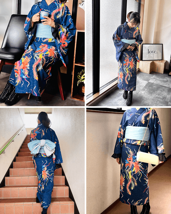 ユニセックス浴衣 『鳳凰』