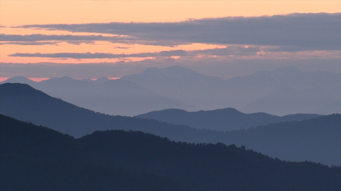 「白山」白山の夜明け