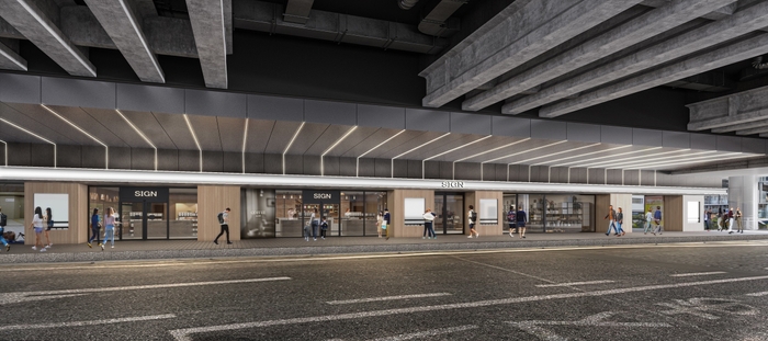 1階高架下ファサード (イメージ)