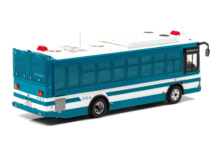 RAI'S 1/43 いすゞ エルガミオ 2020 関東管区機動隊大型人員輸送車両(神奈川管1-08):右後