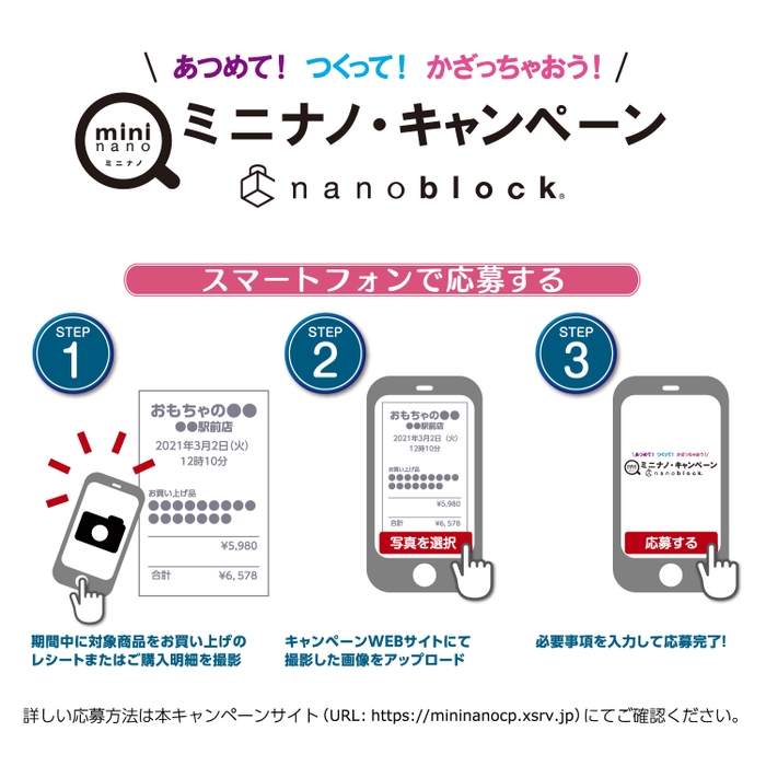 ミニナノキャンペーンスマホ応募イメージ