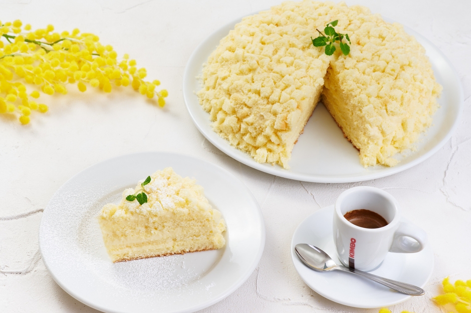 イル・パッチォコーネ・ディ・キャンティ 「イタリア風ミモザケーキ＆カフェセット」 1,100円