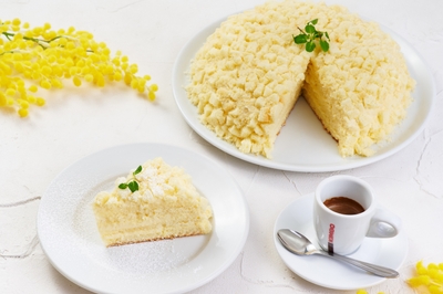 イル・パッチォコーネ・ディ・キャンティ 「イタリア風ミモザケーキ＆カフェセット」 1,100円