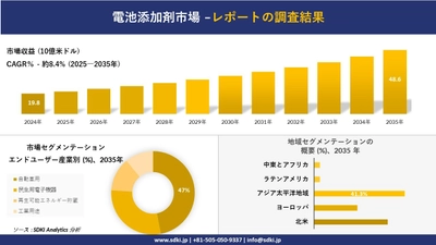 電池添加剤市場の発展、傾向、需要、成長分析及び予測2025－2035年
