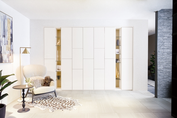 システム収納「FLAT DECOR」シリーズ リビングキャビネット「PARADE」