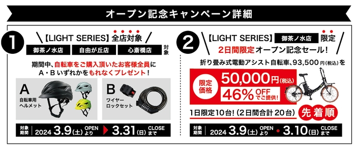 オープン記念キャンペーン詳細