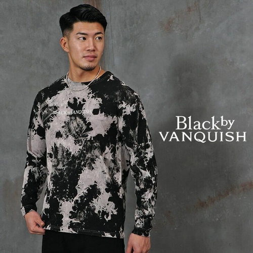 Black by VANQUISH タイダイ長袖カットソー