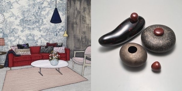 (左)Gallery ILSANG (右)dining gallery銀座の金沢