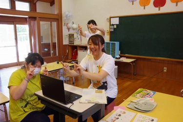 始業式はオンラインで実施 「ハイブリット保育」で、幼稚園生活2学期スタート