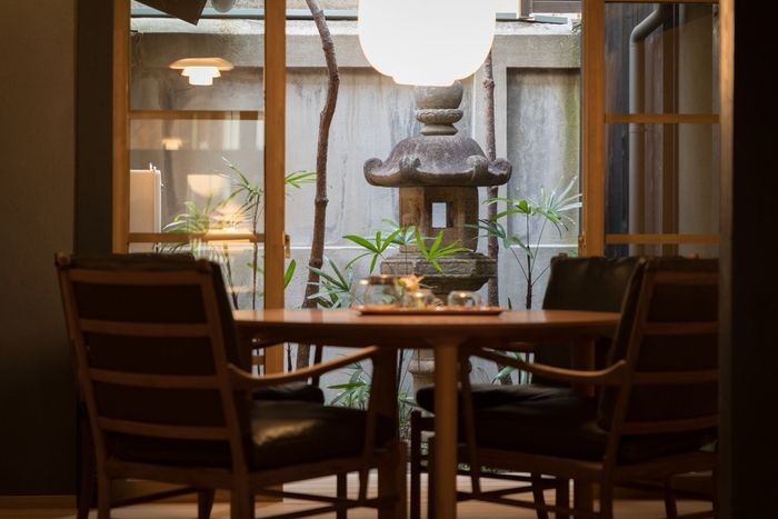 1棟貸切タイプ 坪庭 一例