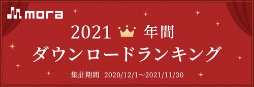 「mora　～WALKMAN (R) 公式ミュージックストア～」 2021年　年間ダウンロードランキング発表