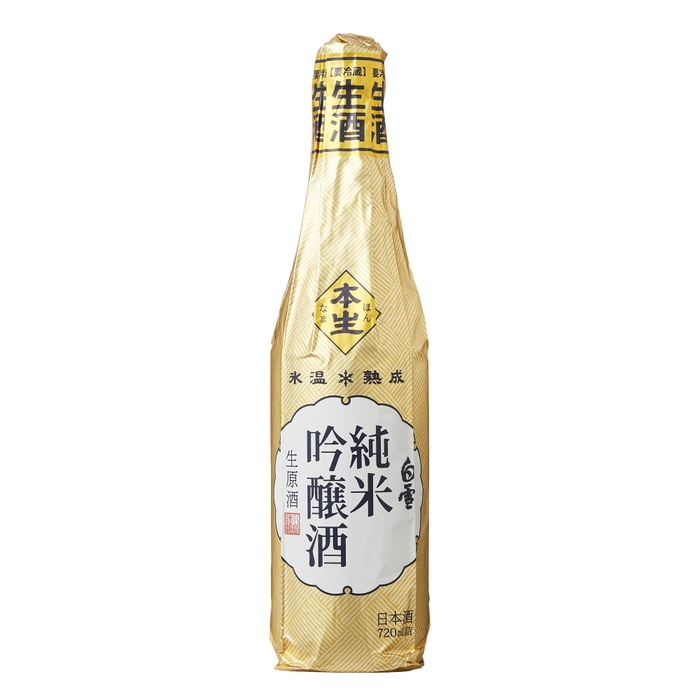 白雪 純米吟醸酒 生原酒 氷温熟成G 720ML瓶詰