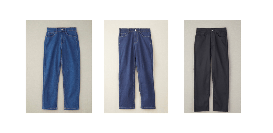 　青デニム・紺デニム・黒