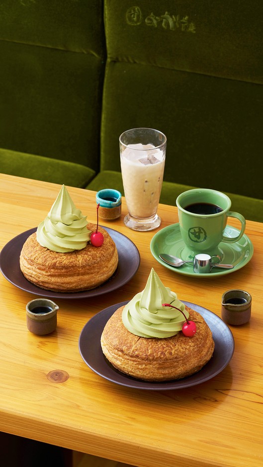 おかげ庵_シロノワールも抹茶ソフトに