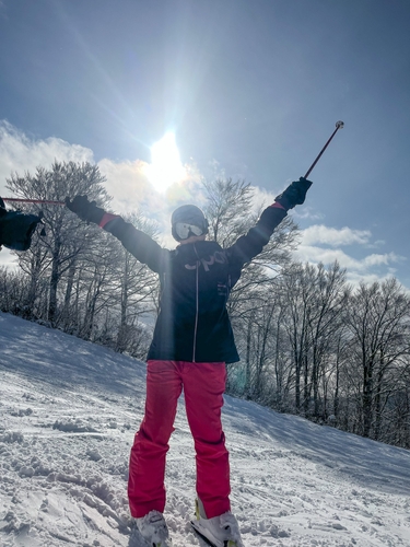 福井県へのスキー旅行の様子（ニコルさん）