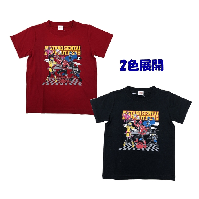 アバタロウギアカクレンジャー付き半袖Tシャツ キッズ