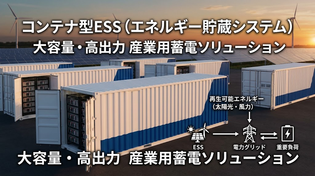 世界のコンテナ型ESS（エネルギー貯蔵システム）市場動向、年平均成長率6.0%で拡大継続2026-2032