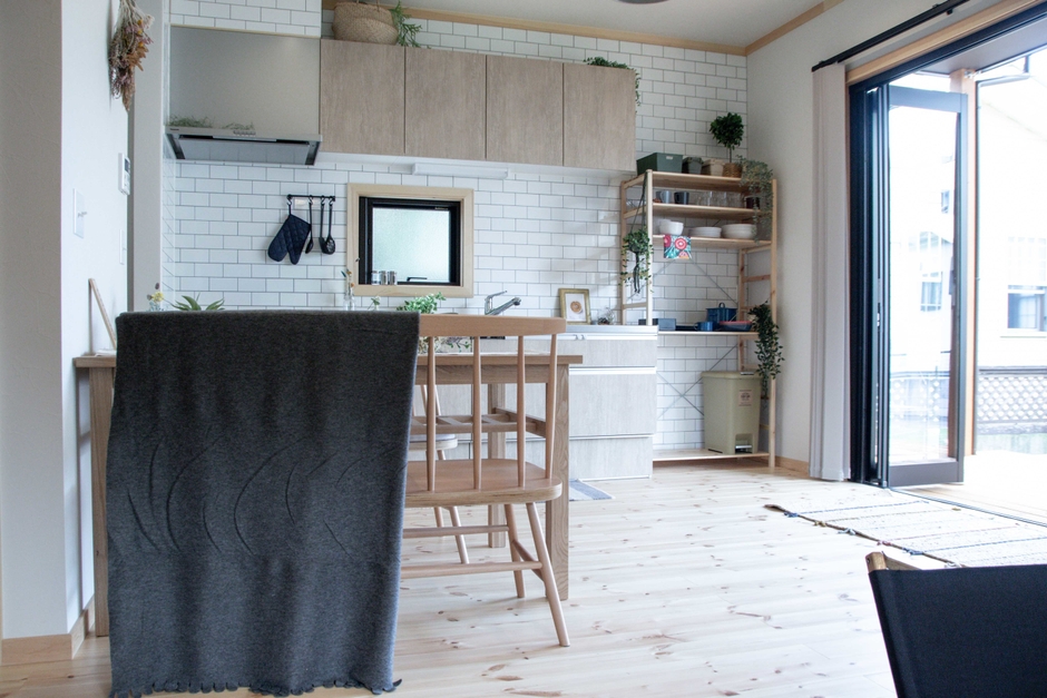 無垢床が心地いいダイニングキッチン